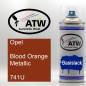 Preview: Opel, Blood Orange Metallic, 741U: 400ml Sprühdose, von ATW Autoteile West.